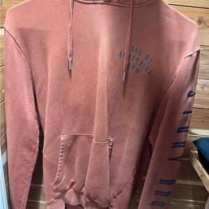 H&M orange sweater hoodie